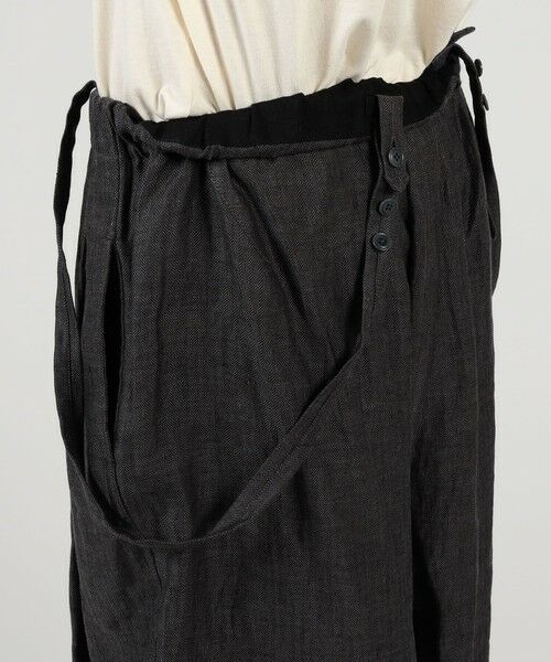 TOMORROWLAND / トゥモローランド その他パンツ | HAVERSACK ATTIRE リネン ワイドテーパード サロペットパンツ | 詳細9