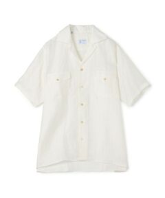 トゥモローランド　オープンカラーシャツ セール】 2/90ウール オープンカラーシャツ （シャツ・ブラウス