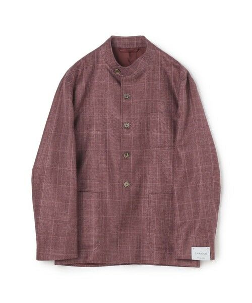 TOMORROWLAND / トゥモローランド ブルゾン | 【別注】CARUSO ウールシルクリネン フォレスティエールジャケット(76 ボルドー)