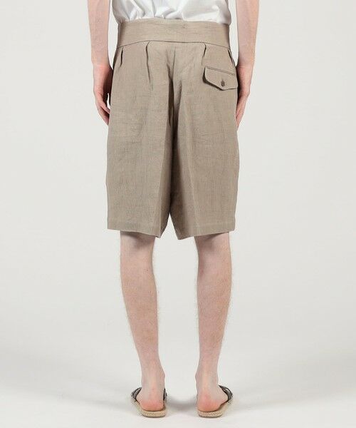 TOMORROWLAND / トゥモローランド ショート・ハーフ・半端丈パンツ | HAVERSACK ATTIRE リネンダブルバックル ショートパンツ | 詳細4