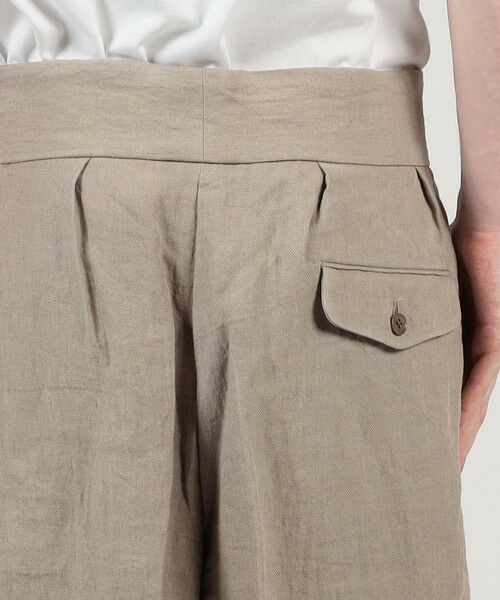 TOMORROWLAND / トゥモローランド ショート・ハーフ・半端丈パンツ | HAVERSACK ATTIRE リネンダブルバックル ショートパンツ | 詳細6