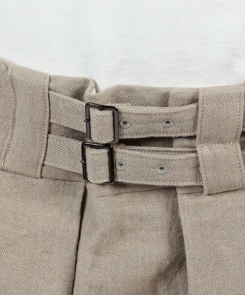 TOMORROWLAND / トゥモローランド ショート・ハーフ・半端丈パンツ | HAVERSACK ATTIRE リネンダブルバックル ショートパンツ | 詳細7