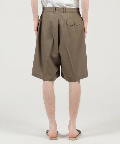 TOMORROWLAND / トゥモローランド ショート・ハーフ・半端丈パンツ | HAVERSACK ATTIRE ポリエステルウール タックショートパンツ | 詳細4