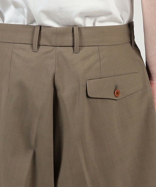 TOMORROWLAND / トゥモローランド ショート・ハーフ・半端丈パンツ | HAVERSACK ATTIRE ポリエステルウール タックショートパンツ | 詳細6
