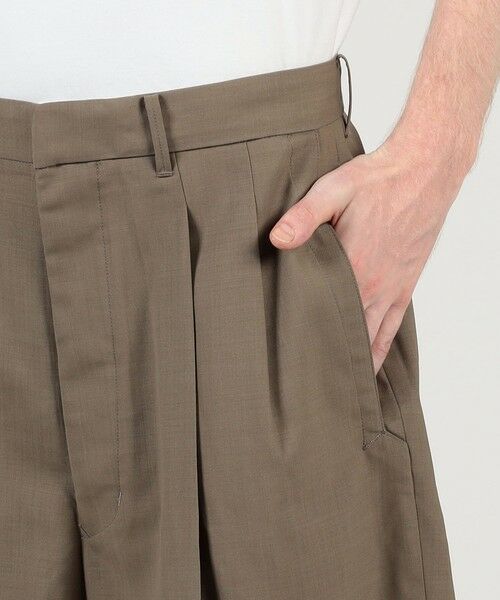 TOMORROWLAND / トゥモローランド ショート・ハーフ・半端丈パンツ | HAVERSACK ATTIRE ポリエステルウール タックショートパンツ | 詳細7