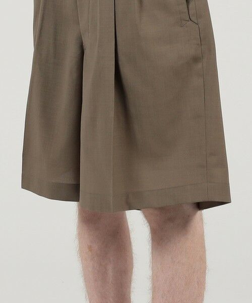 TOMORROWLAND / トゥモローランド ショート・ハーフ・半端丈パンツ | HAVERSACK ATTIRE ポリエステルウール タックショートパンツ | 詳細8