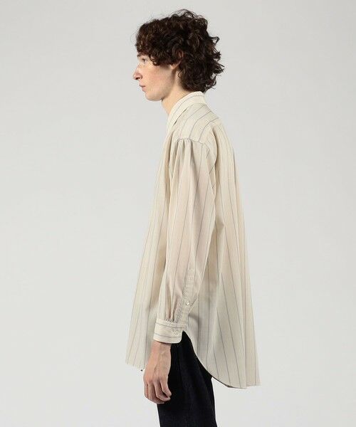 TOMORROWLAND / トゥモローランド シャツ・ブラウス | ウールナイロンストライプ ロングスリーブ オーバーシャツ | 詳細3