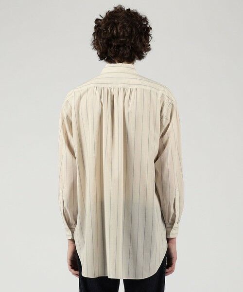 TOMORROWLAND / トゥモローランド シャツ・ブラウス | ウールナイロンストライプ ロングスリーブ オーバーシャツ | 詳細4