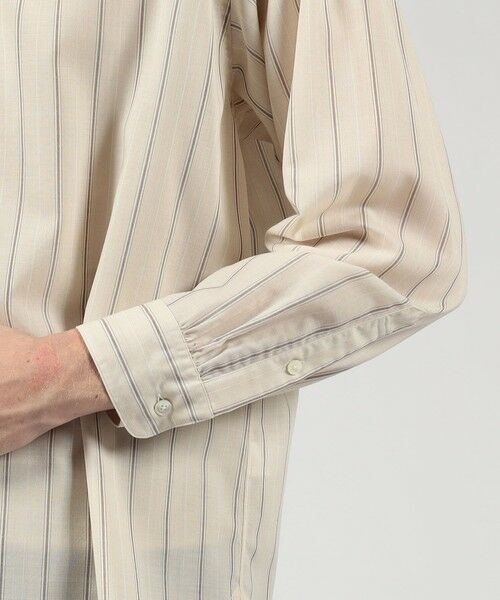 TOMORROWLAND / トゥモローランド シャツ・ブラウス | ウールナイロンストライプ ロングスリーブ オーバーシャツ | 詳細6