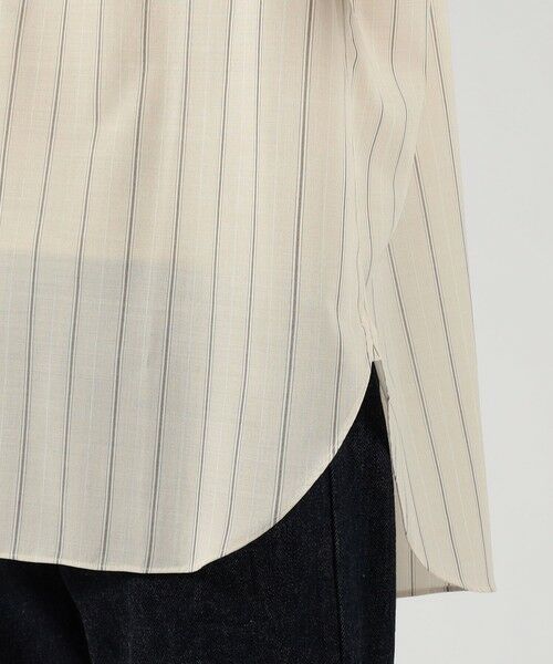 TOMORROWLAND / トゥモローランド シャツ・ブラウス | ウールナイロンストライプ ロングスリーブ オーバーシャツ | 詳細7