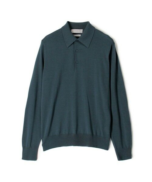 【美品】TOMORROWLAND ニットポロシャツ/トゥモローランド TOMORROWLAND tricot シルクコットン ニット