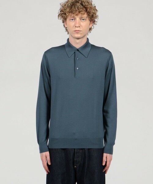TOMORROWLAND / トゥモローランド ニット・セーター | TOMORROWLAND tricot スーパーファインメリノウール ニットポロシャツ S-WOOL | 詳細2