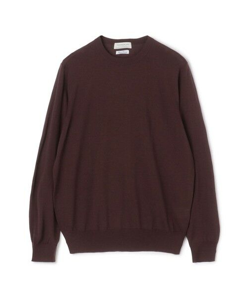 TOMORROWLAND/トゥモローランド TOMORROWLAND tricot スーパーファインメリノウール クルーネックプルオーバー S-WOOL 75 ボルドー S