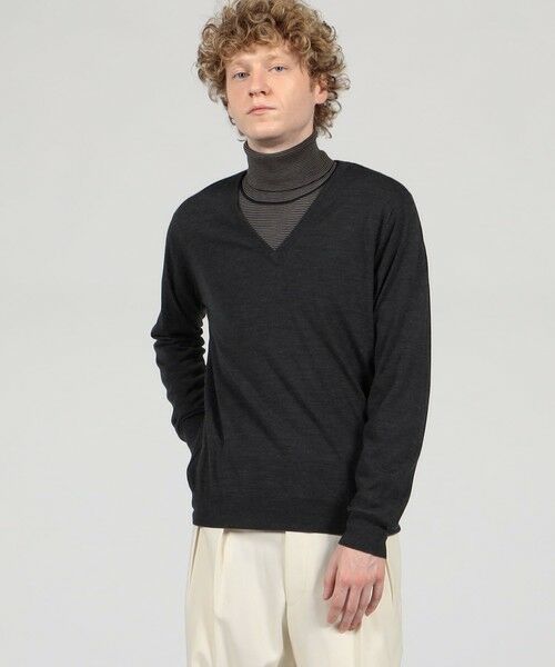 TOMORROWLAND / トゥモローランド ニット・セーター | TOMORROWLAND tricot スーパーファインメリノウール Vネックプルオーバー S-WOOL | 詳細1