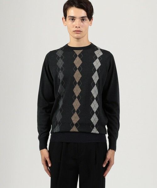 TOMORROWLAND / トゥモローランド ニット・セーター | 【別注】JOHN SMEDLEY ウール アーガイルクルーネック プルオーバーニット | 詳細2