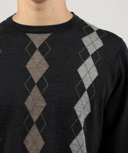 TOMORROWLAND / トゥモローランド ニット・セーター | 【別注】JOHN SMEDLEY ウール アーガイルクルーネック プルオーバーニット | 詳細5