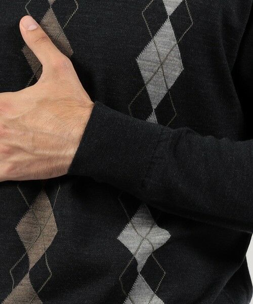 TOMORROWLAND / トゥモローランド ニット・セーター | 【別注】JOHN SMEDLEY ウール アーガイルクルーネック プルオーバーニット | 詳細6