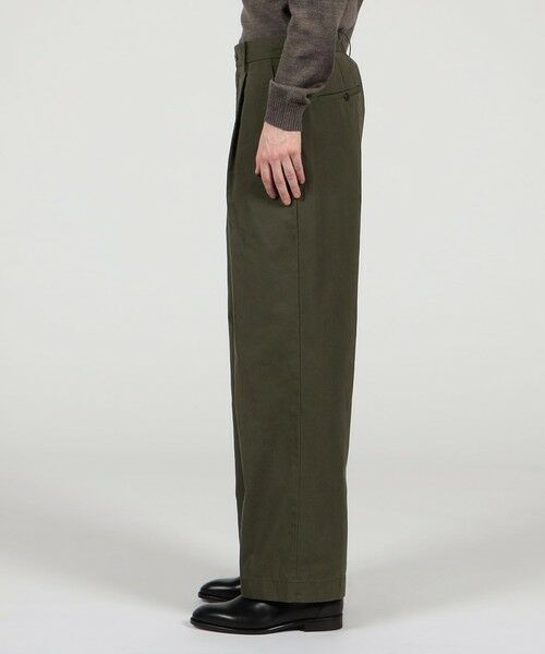 TOMORROWLAND / トゥモローランド チノ・ワークパンツ | 60/3 コットンオックスフォード 1プリーツバレルパンツ | 詳細2
