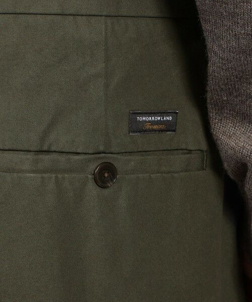 TOMORROWLAND / トゥモローランド チノ・ワークパンツ | 60/3 コットンオックスフォード 1プリーツバレルパンツ | 詳細8