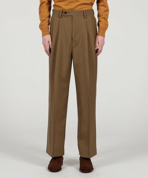 TOMORROWLAND / トゥモローランド スラックス・ドレスパンツ | SUPER120’Sウール 2プリーツ ワイドストレート バレルパンツ | 詳細2