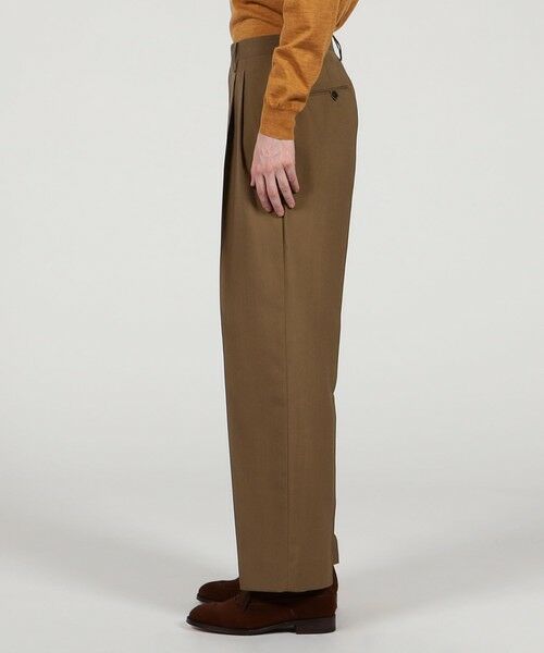 TOMORROWLAND / トゥモローランド スラックス・ドレスパンツ | SUPER120’Sウール 2プリーツ ワイドストレート バレルパンツ | 詳細3