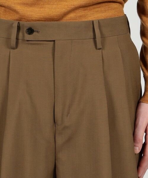 TOMORROWLAND / トゥモローランド スラックス・ドレスパンツ | SUPER120’Sウール 2プリーツ ワイドストレート バレルパンツ | 詳細5