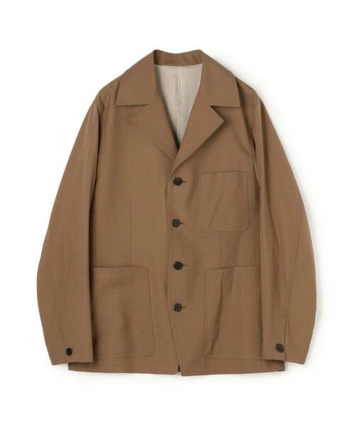 TOMORROWLAND/トゥモローランド SUPER120'Sウール シングルブレステッド 4Bバルカラージャケット 45 キャメル M TOMORROWLAND/トゥモローランド SUPER120'Sウール シングルブレステッド 4Bバルカラージャケット 45 キャメル M