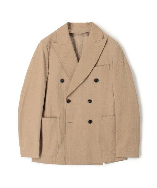 TOMORROWLAND / トゥモローランド テーラードジャケット | コットンコーデュロイ ダブルブレステッド6Bジャケット ALBINI(43 ベージュ)