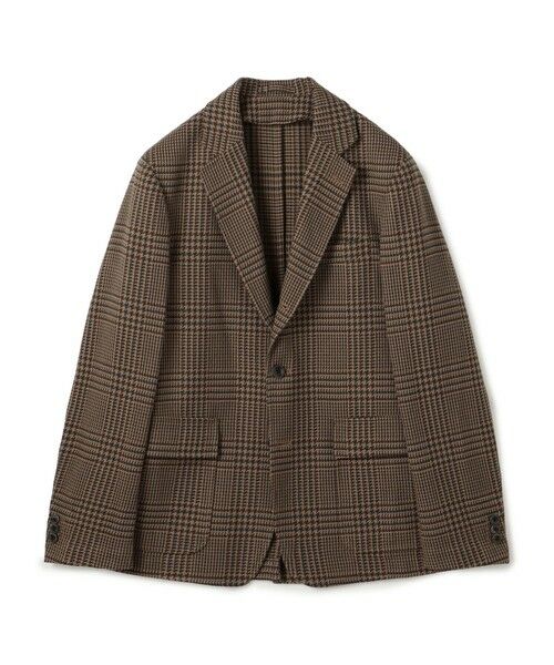 TOMORROWLAND/トゥモローランド ウールコットン シングルブレステッド3Bジャケット SONDRIO 48 ダークブラウン系 50