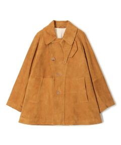 TOMORROWLAND / トゥモローランド その他アウター | ゴートスウェード シングルブレステッド ハーフコート