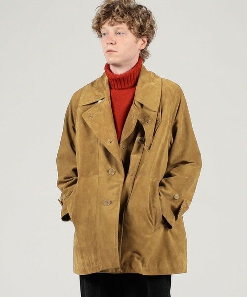 TOMORROWLAND / トゥモローランド その他アウター | ゴートスウェード シングルブレステッド ハーフコート | 詳細1