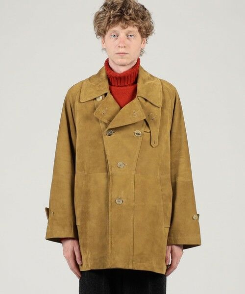 TOMORROWLAND / トゥモローランド その他アウター | ゴートスウェード シングルブレステッド ハーフコート | 詳細2