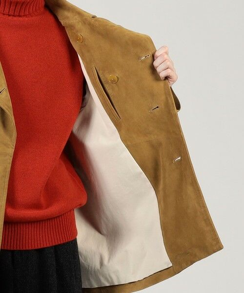 TOMORROWLAND / トゥモローランド その他アウター | ゴートスウェード シングルブレステッド ハーフコート | 詳細5