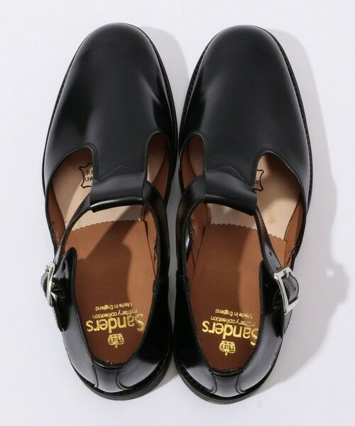 TOMORROWLAND / トゥモローランド フラットシューズ | SANDERS ポリッシュドレザー Tストラップ ミリタリーサンダル | 詳細7