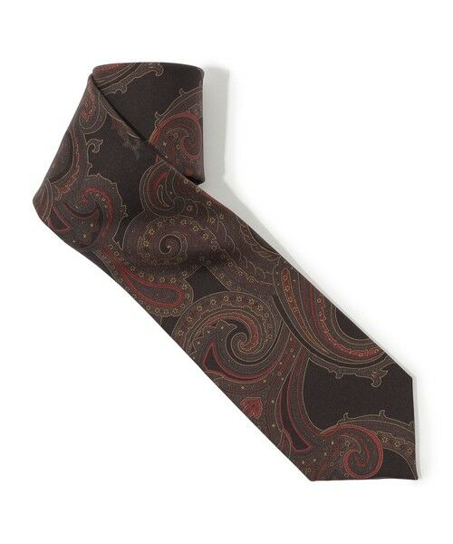 TOMORROWLAND / トゥモローランド ネクタイ | TOMORROWLAND シルクプリント ペイズリー柄ネクタイ | 詳細1