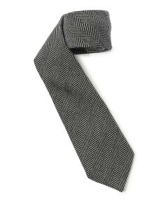 TOMORROWLAND / トゥモローランド ネクタイ | TOMORROWLAND ウールシルク ヘリンボーン柄ネクタイ