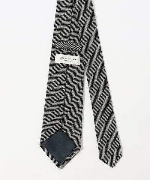 TOMORROWLAND / トゥモローランド ネクタイ | TOMORROWLAND ウールシルク ヘリンボーン柄ネクタイ | 詳細2