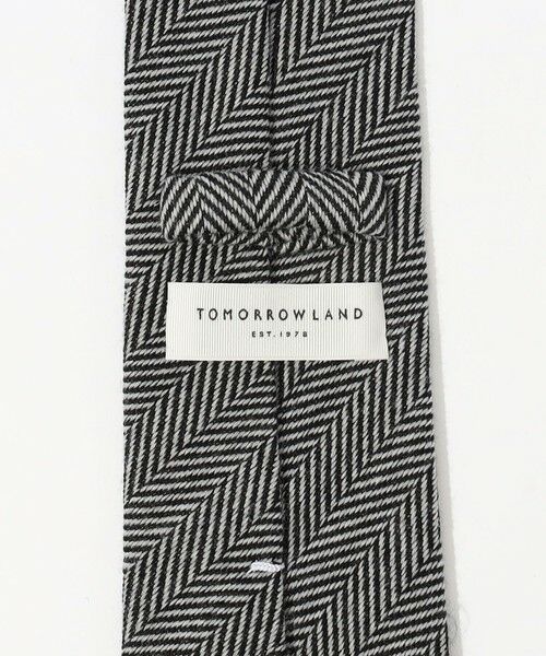 TOMORROWLAND / トゥモローランド ネクタイ | TOMORROWLAND ウールシルク ヘリンボーン柄ネクタイ | 詳細3