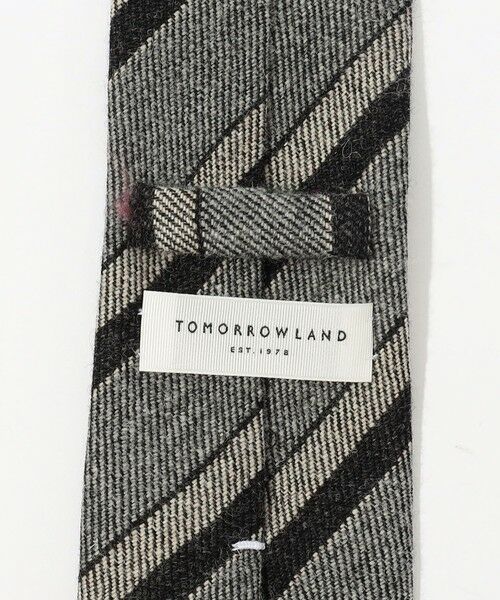 TOMORROWLAND / トゥモローランド ネクタイ | TOMORROWLAND ウール レジメンタルストライプネクタイ | 詳細3