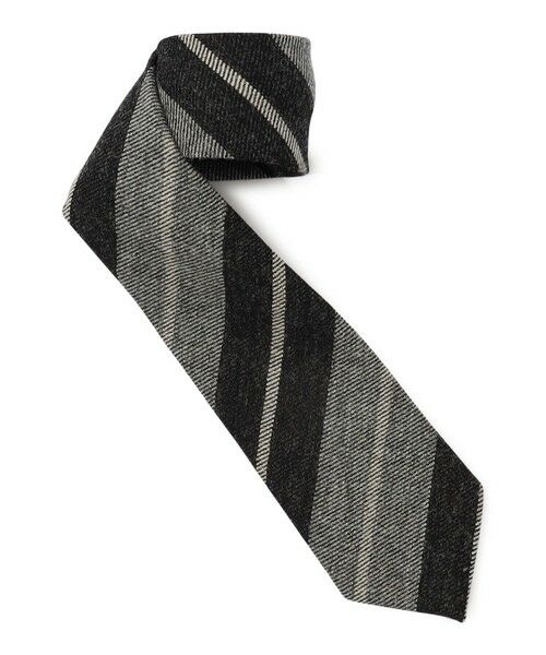 TOMORROWLAND / トゥモローランド ネクタイ | TOMORROWLAND ウール レジメンタルストライプネクタイ | 詳細1