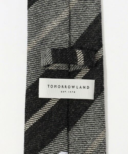 TOMORROWLAND / トゥモローランド ネクタイ | TOMORROWLAND ウール レジメンタルストライプネクタイ | 詳細3