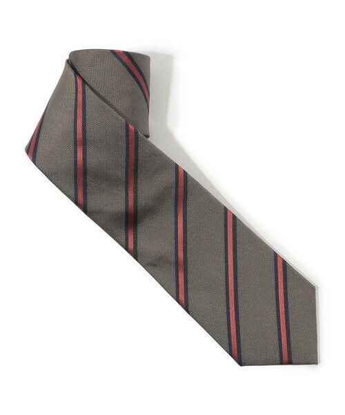 TOMORROWLAND/トゥモローランド TOMORROWLAND シルクジャガード レジメンタルストライプネクタイ 44 ベージュ系 F