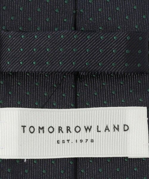 TOMORROWLAND / トゥモローランド ネクタイ | TOMORROWLAND シルクジャガード ピンドットネクタイ | 詳細3