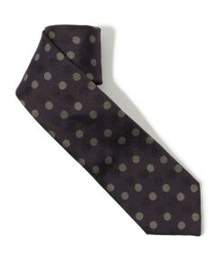 TOMORROWLAND / トゥモローランド ネクタイ | TOMORROWLAND シルクジャガード ドット柄ネクタイ