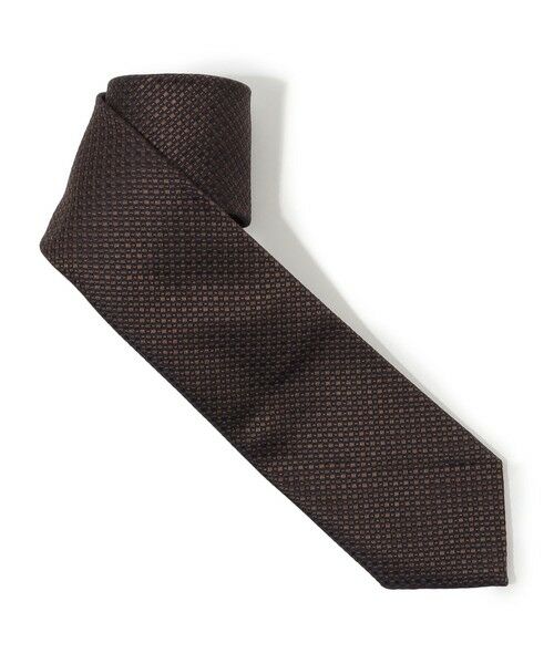 TOMORROWLAND / トゥモローランド ネクタイ | TOMORROWLAND シルクジャガード 小紋柄ネクタイ(48 ブラウン系)