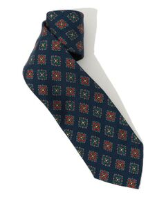 TOMORROWLAND / トゥモローランド ネクタイ | TOMORROWLAND MADE IN ITALY シルクプリント 小紋柄ネクタイ