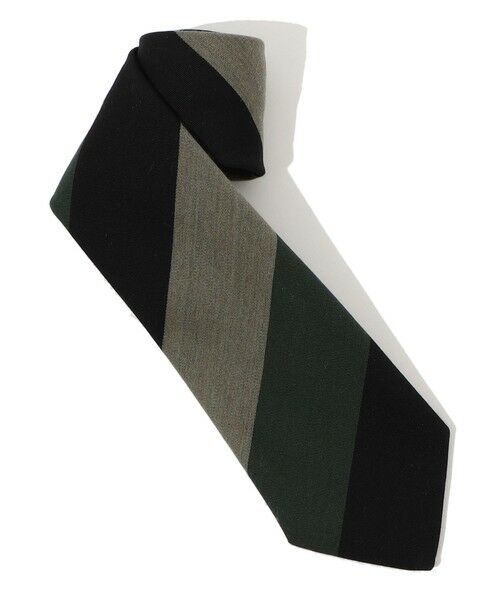 TOMORROWLAND / トゥモローランド ネクタイ | TOMORROWLAND MADE IN ITALY ウールコットン レジメンタルストライプネクタイ | 詳細1