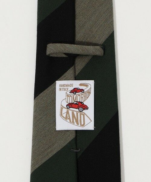 TOMORROWLAND / トゥモローランド ネクタイ | TOMORROWLAND MADE IN ITALY ウールコットン レジメンタルストライプネクタイ | 詳細3