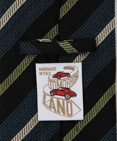 TOMORROWLAND / トゥモローランド ネクタイ | TOMORROWLAND MADE IN ITALY シルクジャガード レジメンタルストライプネクタイ | 詳細3