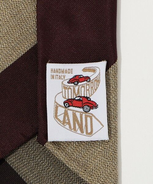 TOMORROWLAND / トゥモローランド ネクタイ | TOMORROWLAND MADE IN ITALY シルクコットン レジメンタルストライプネクタイ | 詳細3